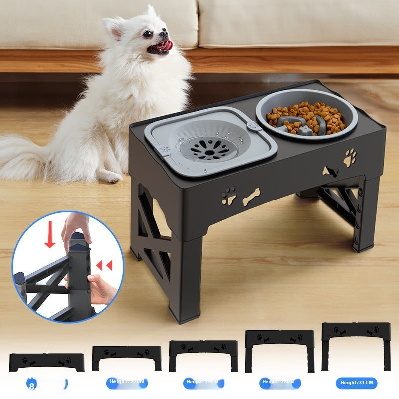 Comidas Cómodas – Comedero Ajustable y Elevado para Perros y Gatos